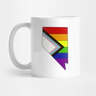 Progress pride flag - Nevada Mug